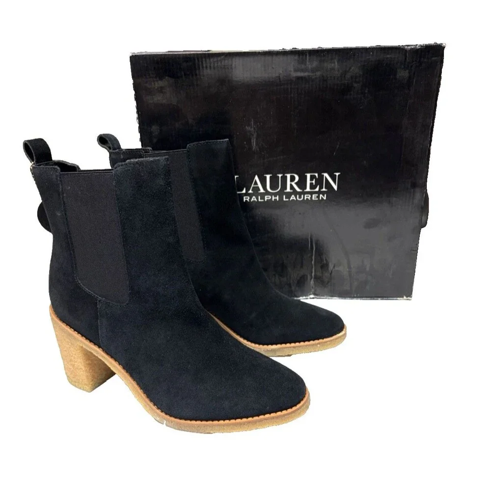 Lauren Ralph Lauren Marianna Leather Suede WP Women’s Boots Size 10B New In Box